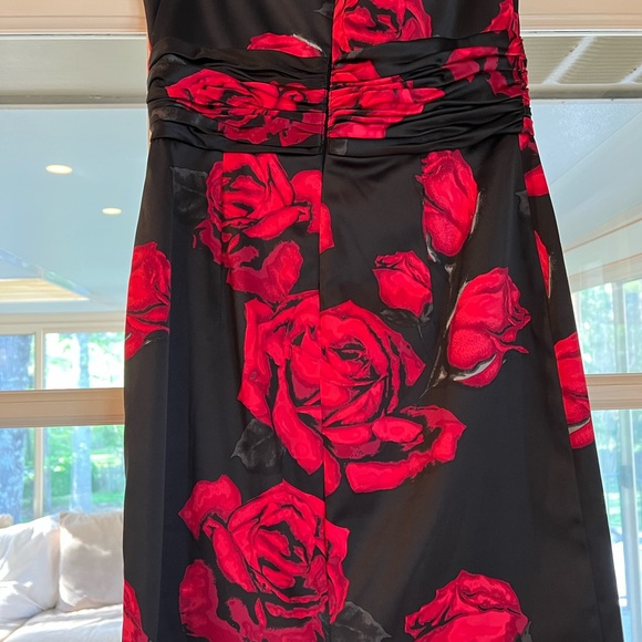 White House Black Market strapless Rose dress. - Picture 5 of 10